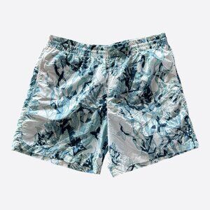 Louis Vuitton Blue & White Aquagarden Monogram Swim Shorts